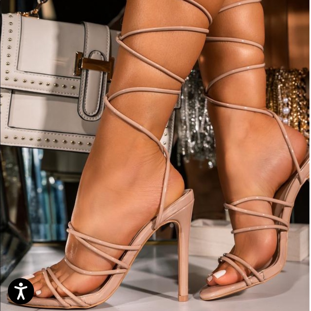Nude Strappy Heel